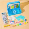 Conjunto de Materiais Didáticos de Matemática para Alunos da Primeira Série do Ensino Fundamental, Contadores, Formas Geométricas, Varetas de Contagem, Ferramentas de Aprendizagem em Sala de Aula, Educação Infantil Montessori