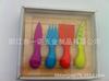 F-003Bcg Conjunto de Talheres para Queijo de Quatro Peças com Cabo de Plástico Faca de Manteiga Faca para Queijo, Faca para Queijo, Faca de Manteiga Faca para Queijo