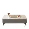 Mueble de TV de Cristal para Sala de Estar, Adecuado para Apartamentos Pequeños, Mesa de Centro de Lujo Ligero Minimalista Moderno 2025, Juego de Mesas de Café de Estilo Europeo de Pie