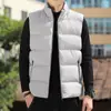 Colete masculino, novo casaco de algodão outono e inverno, jaqueta sem mangas, roupa da moda estilo coreano em seda e algodão, casaco de outono e inverno, roupas masculinas