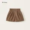Ropa para Niños Youbao Shorts para Niñas Verano Nuevas Llegadas Bebé Dobladillo Enrollado Pantalones de Corte A Cintura Floral Color Sólido Pantalones Casuales para Niños Pequeños