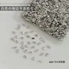 Rhinestones de Circonia Biselados de Fondo Plano 5A para Decoración de Uñas Mezcla de Mini Rhinestones Irregulares Decoraciones Blancas Súper Brillantes para Uñas Decoraciones de Rhinestone para Uñas Portátiles