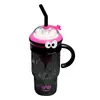 Vaso de agua de paja de gran capacidad, nuevo modelo 2026 para mujeres, niños lindos, taza de plástico de alta estética para verano para adultos, oficinistas y estudiantes