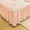 Falda de Cama Acolchada de Algodón de Soja Clase A Pieza Única 2025 Nuevo Protector de Colchón Simmons Cubierta de Cama Estilo Falda de Cama Juego de Tres Piezas