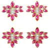 Patrón de Pegatinas Pintadas de Joyas de Princesa Retro para la Frente Estilo Antiguo Facial Niños Pegatinas Brillantes para Cejas con Pedrería Pegatinas Faciales Estereoscópicas