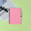 Nuevo A5 con cuaderno de espiral para bolígrafo en stock, se puede imprimir logo, bloc de notas simple, fresco, para estudiantes, libro de espiral