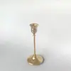 Suporte de Vela Dourado Estilo Europeu, Arte em Ferro, Suporte de Vela de Luxo Leve, Adereços para Jantar à Luz de Velas, Decoração Suave para Restaurantes Românticos