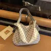 Bolso de tela de lunares de moda estilo coreano ins, bolso grande para mujer, nuevo modelo 2026, bolso de hombro tote versátil para el día a día