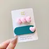 Pinza de Nube para Niña Estilo Coreano Simple de Tela Lunares Pinza BB para Parte Trasera de la Cabeza o Flequillo