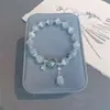 Pulseira de Zircônia em Forma de Laço com Contas Esmaltadas Novo Estilo Chinês Retrô Pulseira da Moda Versátil Pulseira de Estilo de Alto Padrão para Mulheres