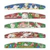 Directo de fábrica en stock color impresión patrón navideño impresión lima de uñas media luna lima de arena blanca herramientas para uñas