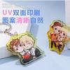 Llavero Acrílico Transparente Colgante Pequeño DIY Anime Dibujos Animados Juego Dos Dimensional Periférico Colgante Mochila Escolar Millet