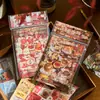 Pegatinas Infantiles con Temática de Comida, Tarjetas para Journaling Estilo Ins, Pegatinas Decorativas, Pegatinas de Escenas Lindas de Dibujos Animados para DIY, Pegatinas de Sellado