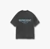Camiseta Casual Solta de Manga Curta com Estampa de Slogan Icônico High Street para Mulheres e Homens