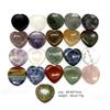 Piedra de Masaje para Pulgar en Forma de Corazón Corazón de Melocotón Piedra para Alivio del Estrés Piedra de Preocupación de Jade 40*40*7mm Piedra Natural
