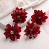 Cabeza de crisantemo Xiaoli nórdico flor artificial decoración de boda flor de peonía pared de flores flor de seda flor falsa decoración de tocado DIY