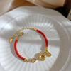 Novo Estilo Sem Desbotamento Novo Estilo Pulseira de Aço Titânio Feminina Combinação com Tudo Estilo Ins Pulseira da Moda Joias Senso de Menina