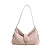 Bolsa de Ombro Retro Grande Capacidade Transfronteiriça Feminina Novo Estilo Outono/Inverno 2026 Moda para o Dia a Dia Ombro Único Transversal Bolsa Feminina
