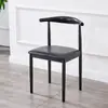 Silla de Comedor Hierro Forjado Silla Cuerno Moderna Simple Silla para el Hogar Silla con Respaldo Ocio Cafetería Restaurante Mesa y Silla Nórdico Vela Excelente