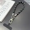 Cordão Colorido para Celular Joia Artesanal DIY Criativo Corda de Pulso de Poliéster Pingente para Celular Corda de Dedo Anti-Queda