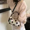 Bolso de mano de lunares de moda estilo francés, nuevo diseño de nicho coreano para el verano de 2026, bolso de hombro cruzado tipo almohada