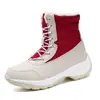Zapatos de mujer de otoño e invierno con suela gruesa y ligera de EVA transfronterizos versión coreana de Botas de Nieve de caña alta con forro de terciopelo cálido zapatos de algodón una generación de pelo