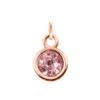 Colgantes DIY de Aleación Oro Rosa Doce Piedras de Nacimiento Nuevos Accesorios de Moda Decoraciones para Cinturón Pequeños Accesorios de Aleación Colgantes