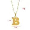 Moda Transfronteriza de Alta Venta, Sencillo, 26 Letras Inglesas, Colgante de Acero Inoxidable de Imitación Oro 18K, Collar de Gama Alta, Venta al por Mayor