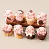 Sobremesa de Chocolate Porquinho Fofo Resina Brinquedo Giratório Acessórios DIY Micro Paisagem Brinquedo da Moda Acessórios Celebridade da Internet Pequenos Enfeites