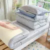 Juego de ropa de cama de tres piezas para dormitorio universitario de algodón, algodón puro, nuevo modelo 2026, sábana individual y funda de edredón, apto para todas las estaciones