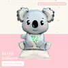 Nova Coleção de Animais com Base Pequena Golfinhos Oceânicos Coelhos Macacos Decoração de Festa Infantil Bebê Suprimentos