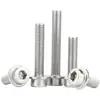Tornillo de brida de acero inoxidable 304 con hexágono interior, cabeza cilíndrica con arandela, tornillo de brida dentado M2M12