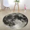 Alfombra Redonda Estéreo 3D Blanco y Negro Transfronteriza de Halloween para Dormitorio, Sala de Estar, Mesa de Café, Alfombrilla Absorbente con Trampa de Ilusión