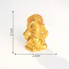 Novo produto transfronteiriço: Divindade de cabeça de elefante dourado do Sudeste Asiático, estátua de Buda tailandesa, ornamento de Ganesha indiano, acessório, figura em miniatura