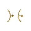 Perforación Europea y Americana Clavos para Hueso de la Oreja Pendientes de Luna Pendientes de Perforación Transfronterizos Joyería para Perforaciones Pendientes al por Mayor