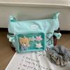 Bolsa de Dolor Transparente de Gran Capacidad Estilo Ins Japonés Bolso Cruzado Bidimensional Bolso de Hombro para Niña Bolso Mensajero para Estudiante