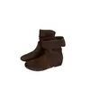 Otoño/Invierno 2026 Botas Western Apiladas Retro Meilade para Mujer, Nuevas de Otoño, Versátiles, Adelgazantes, Tacón Oculto, Botines Plisados