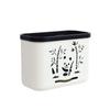 Soporte para Palillos de Panda para Uso Doméstico, Jaula Drenante para Palillos, Caja de Almacenamiento de Palillos para Cocina, Estante de Almacenamiento de Cubiertos para Mesa, Diseño Hueco a Prueba de Moho