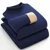 Directo de fábrica: Conjunto de ropa interior térmica de otoño e invierno para hombre, con forro polar y grosor extra para abrigar, diseñado para hombres de mediana edad y mayores