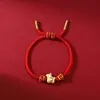 Pulsera Año del Caballo del Zodiaco en Stock Pulsera Roja Ajustable para Hombres y Mujeres Estilo Chino Pulsera de Año de Nacimiento del Año del Caballo 2026