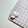 Diy crema pegamento flor de cerezo gato caricatura Paquete de material de alta calidad horquilla parche hecho a mano colgante casero accesorios de resina