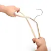 Percha de plástico ancha sin costuras para colgar ropa, antideslizante, para tienda de ropa, percha para trajes de mujer, percha para secar para adultos, al por mayor