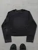 Camiseta de manga larga informal unisex estilo americano transfronteriza otoño e invierno nueva waffle retro corte holgado personalizada al por mayor