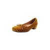 Sapatos de salto baixo estilo britânico meier francês suave para noite, salto grosso, vinho, vermelho, bico quadrado, laço, veludo, camada única, para mulheres