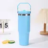 Copo térmico de grande capacidade 30oz para uso transfronteiriço com alça, copo de água térmico de aço inoxidável 304, copo de carro de grande capacidade, garrafa térmica