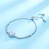 Nuevo Estilo Coreano de Moda Bolso Redondo con Cremallera de Cristal de Zircón Pulsera para Mujer Pulsera Sencilla Chapada en 18K Regalo Joyería para Mujer