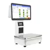Caja Registradora Balanza Todo en Uno de Pantalla Dual para Supermercado Malatang Tienda de Frutas Frescas PC Digital de Ultramar Balanza de Pantalla Táctil para Caja