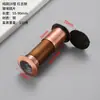 Visor de Puerta Ojo de Gato de Cobre Puro Diámetro 16mm Mirilla de Puerta de Hotel Lente de Vidrio Gran Angular de Alta Definición Anti-Espionaje Mirilla de Puerta de Entrada Anti-Palanca