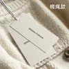 Logo Personalizado Tarjeta Pequeña Accesorios para Ropa Etiqueta Impresión Etiqueta en Blanco Etiqueta para Joyería Certificado