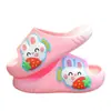 Nuevas Pantuflas Gruesas Antideslizantes para Niños Primavera y Verano Lindos Dibujos Animados Dinosaurio Conejo Baño Interior Niñas Bebé Pantuflas